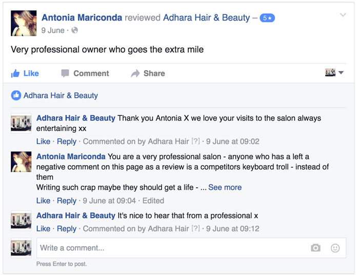 Adhara Hair Salon Reviews Antonia