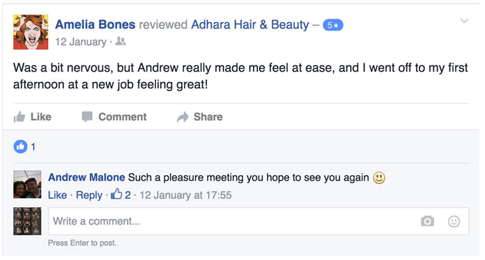 Adhara FB Review Amelia