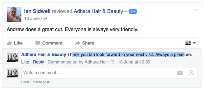 Adhara Hair Salon Reviews Ian